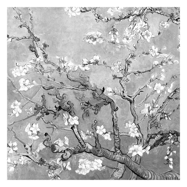 Estilos artísticos Vincent Van Gogh - Almond Blossom Black And White