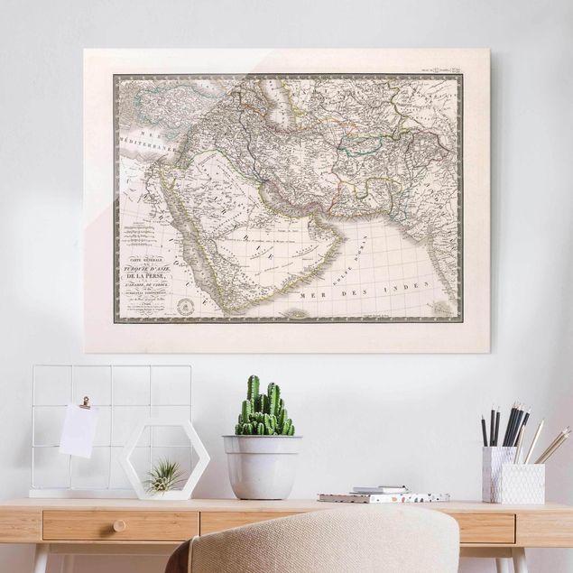 Decoración de cocinas Vintage Map In The Middle East