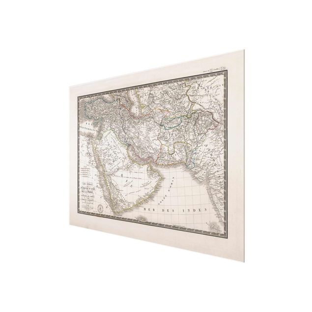 Cuadros Vintage Map In The Middle East