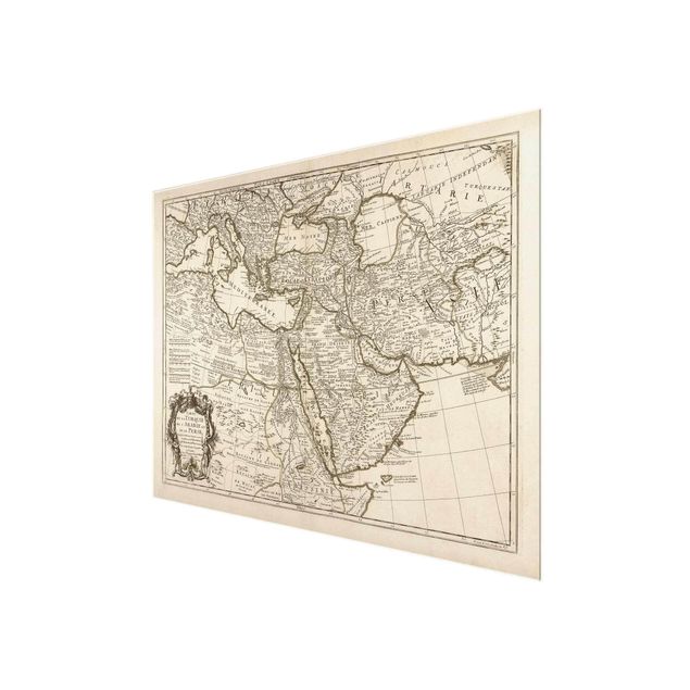 Cuadros decorativos Vintage Map The Middle East