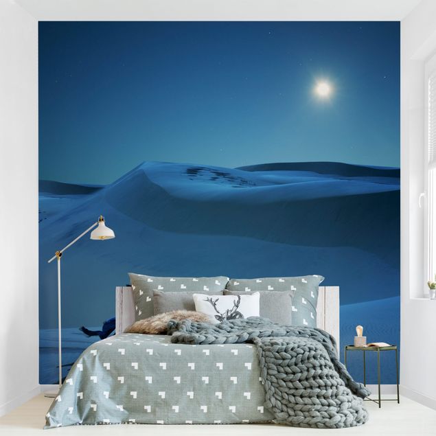 Papel pintado dunas Full Moon Over The Desert