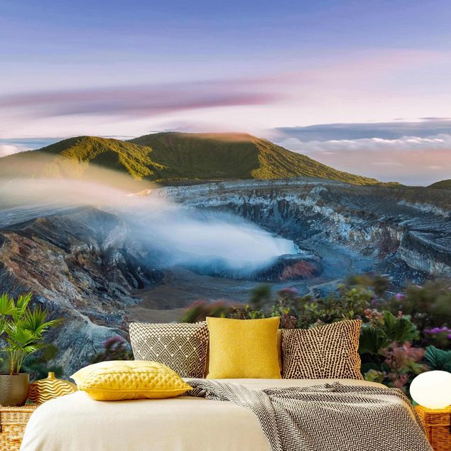 Papel pintado paisajes Poás Volcano At Dawn