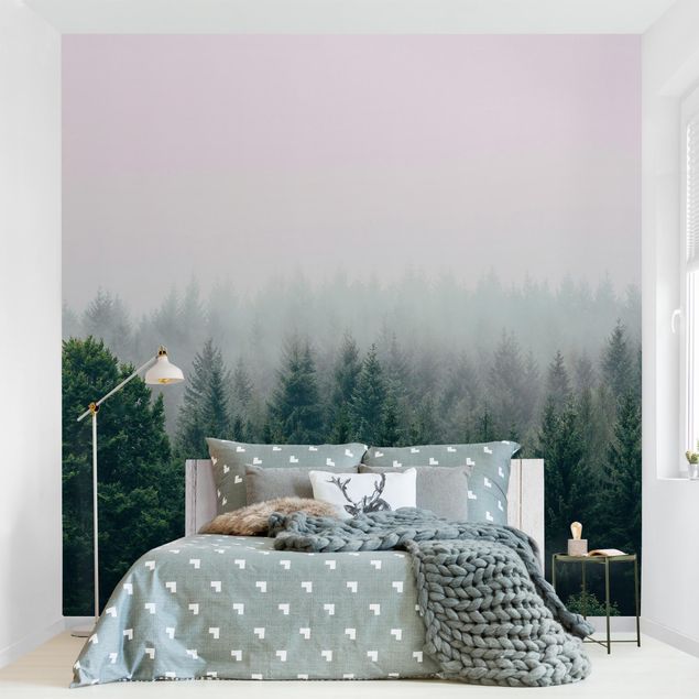 Papel pintado bosque Foggy Forest Twilight