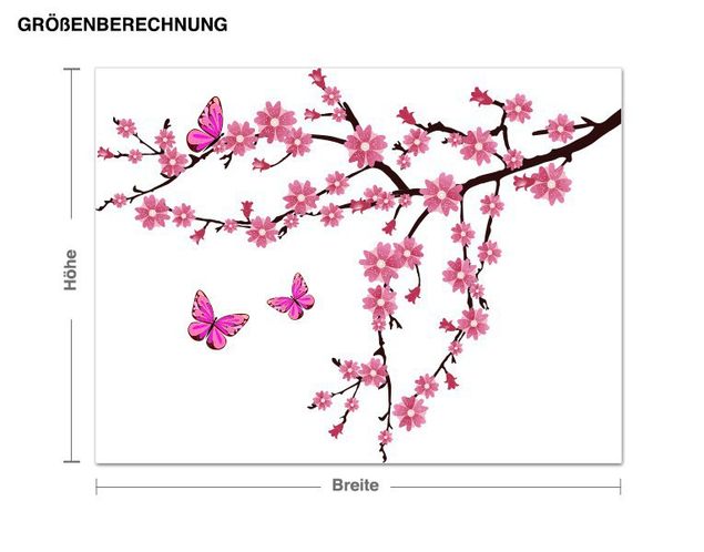 Decoración en la cocina Branch With Cherry Blossoms