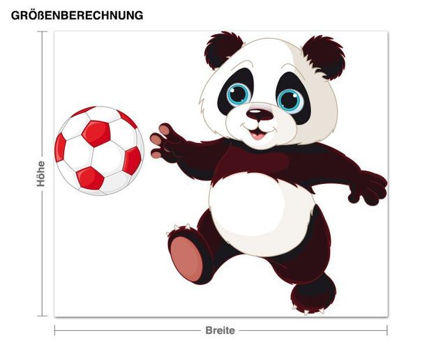 Vinilos fútbol Football Panda