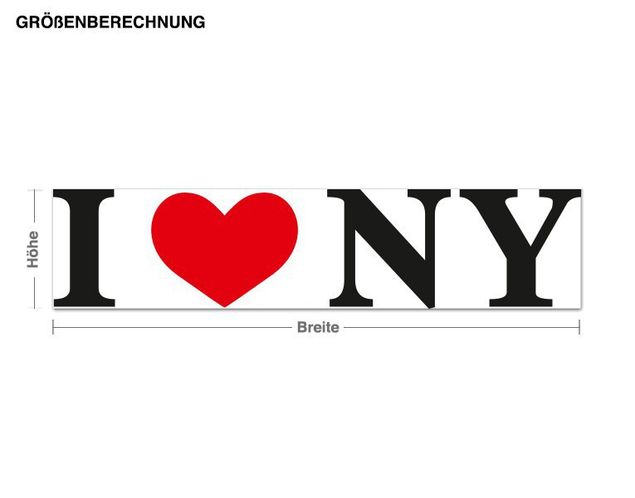Vinilo new york I Love NY