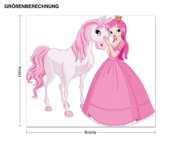 Vinilo princesas Princess And Her Horse
