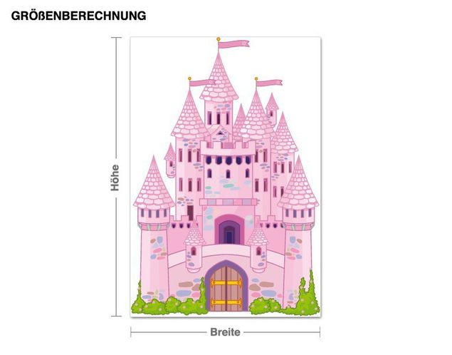Vinilos de princesas Pink Fairytale Castle