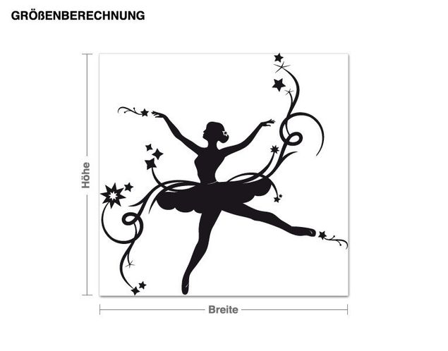 Vinilos bailarina Leaping Ballerina
