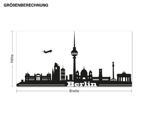 Vinilos de pared Alemania Berlin skyline