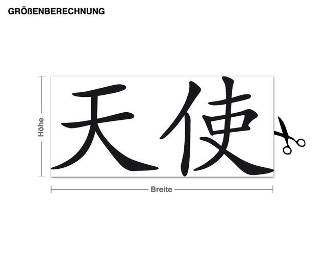 Decoración de cocinas Angel - Chinese Character