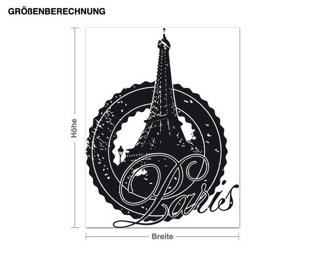 Vinilos Páris Paris Eiffel Tower Logo