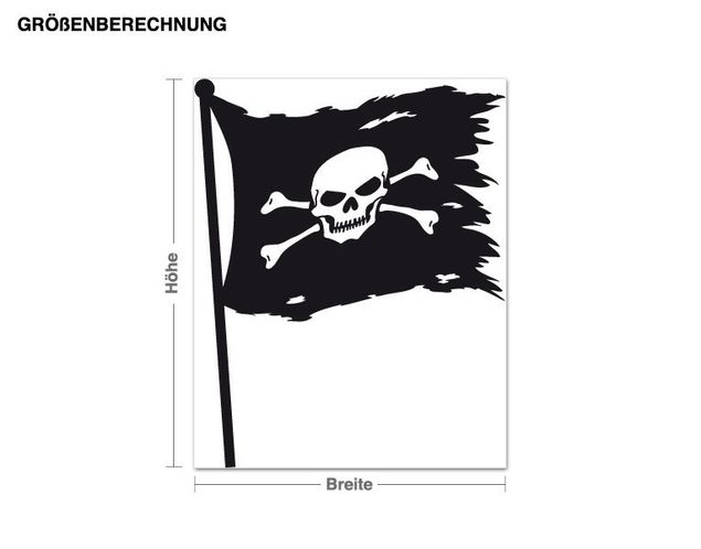 Vinilos de pared piratas Pirate Flag