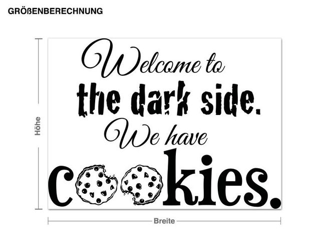 Decoración de cocinas Welcome to the dark side