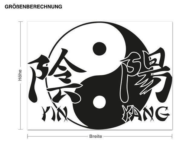 Decoración cocina Yin Yang Symbol