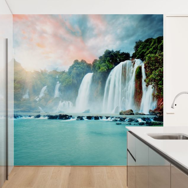 Papel pintado moderno Waterfall Panorama