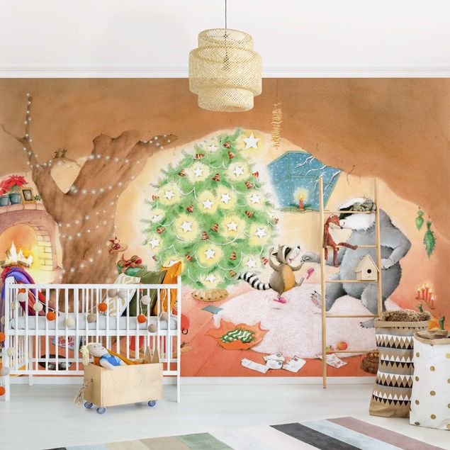 Decoración habitacion bebé Vasily Raccoon - The Most Beautiful Christmas Present