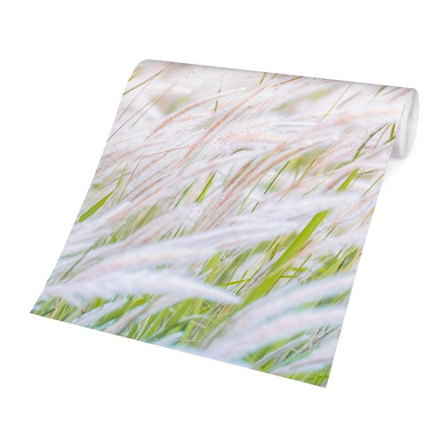 Papel pintado tonos beige Soft Grasses