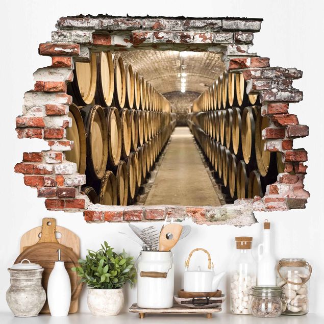 Pegatinas 3d pared Wine cellar