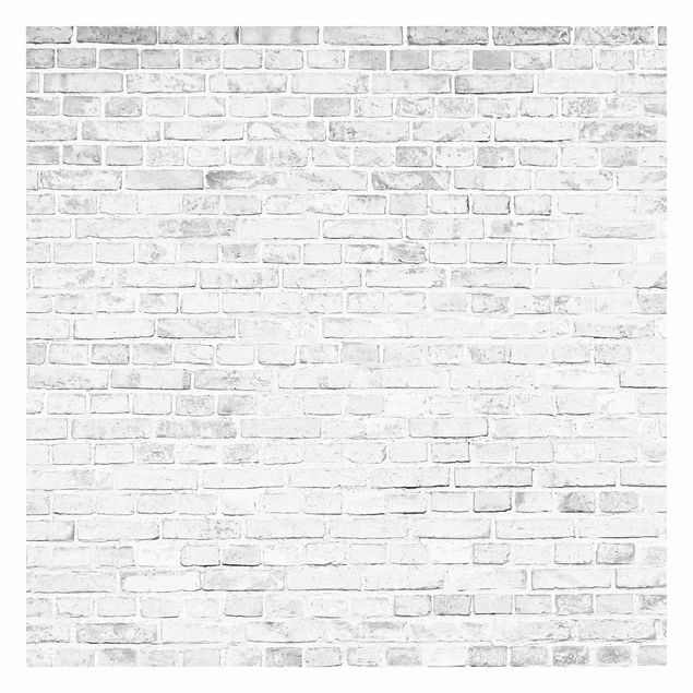 Papel blanco pared White Brick Wall