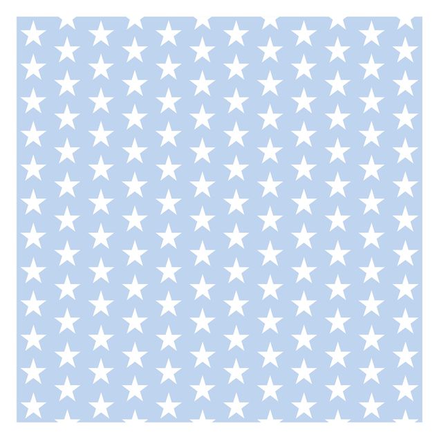 Papel pintado White Stars On Blue