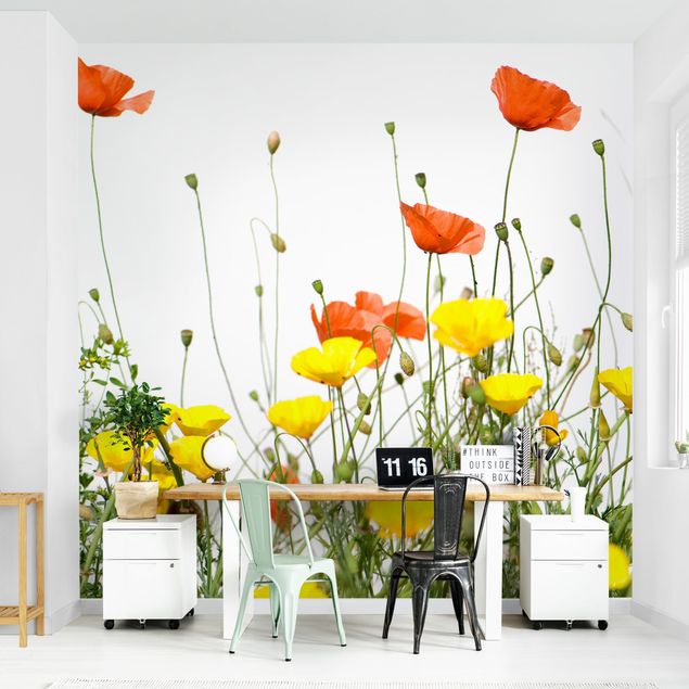 Papel pintado salón moderno Wild Flowers