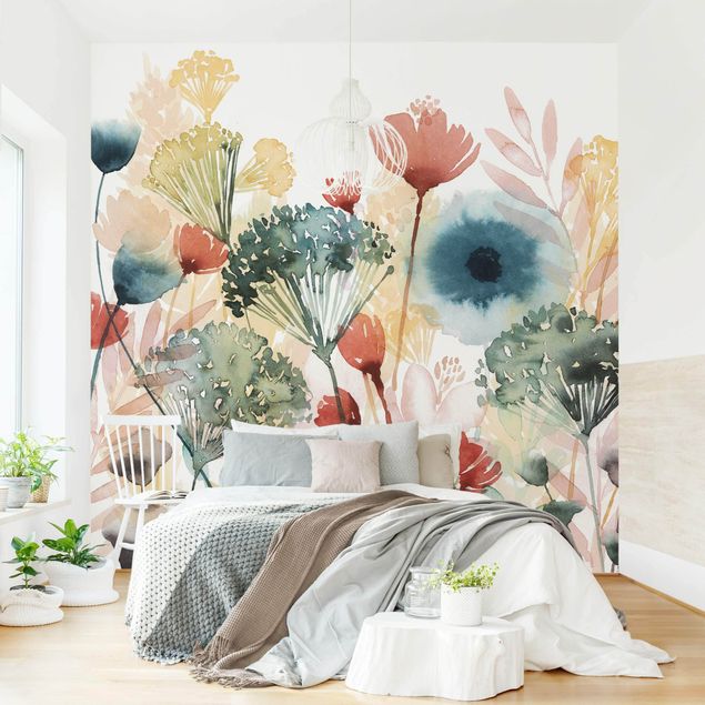 Papel pared flores Wild Flowers In Summer I