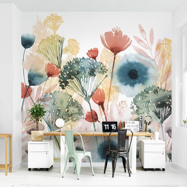 Papel pintado salón moderno Wild Flowers In Summer I
