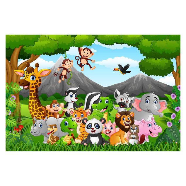 Papeles pintados modernos Wild Jungle Animals