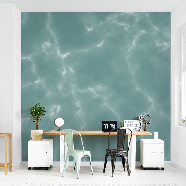 Papel 3d para pared Delicate Marble Look In Blue