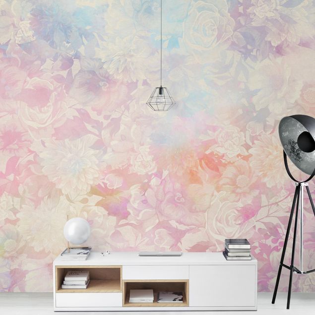 Papel pintado moderno Delicate Blossom Dream In Pastel