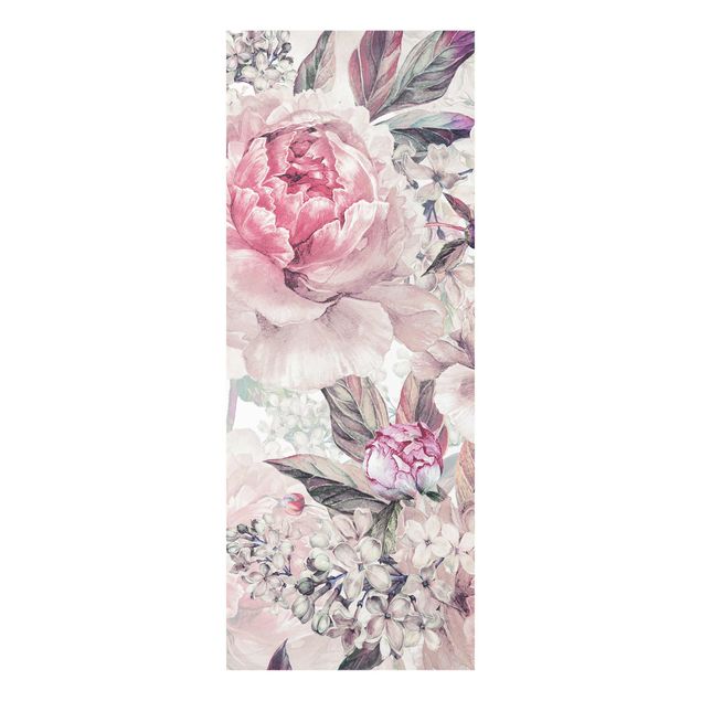 Cuadros flores Delicate Watercolour Peony Pattern
