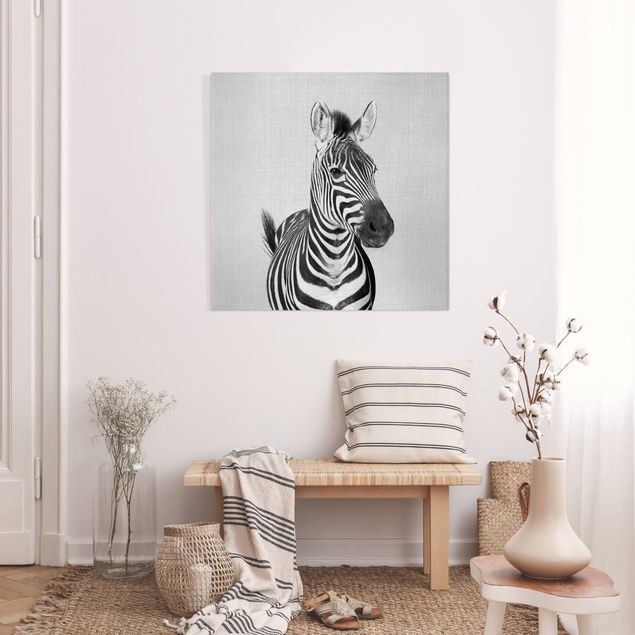 Lienzos de cebras Zebra Zilla Black And White