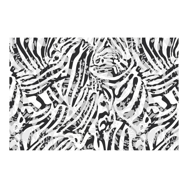 Papel pintado Zebra Pattern In Shades Of Grey