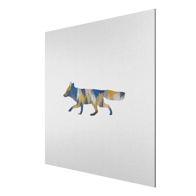 Cuadros animales Fox In Blue And Yellow