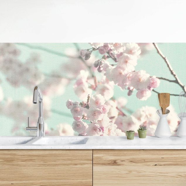 Decoración de cocinas Dancing Cherry Blossoms On Canvas