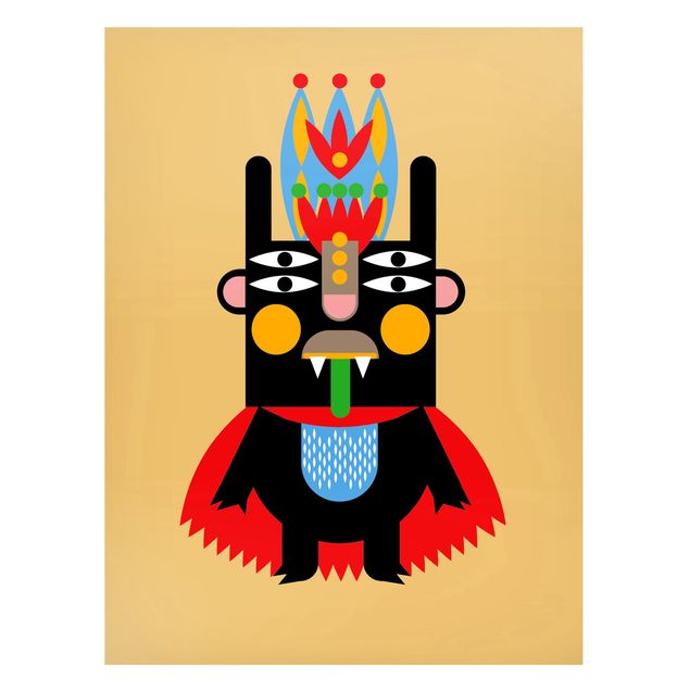 Láminas india Collage Ethno Monster - King