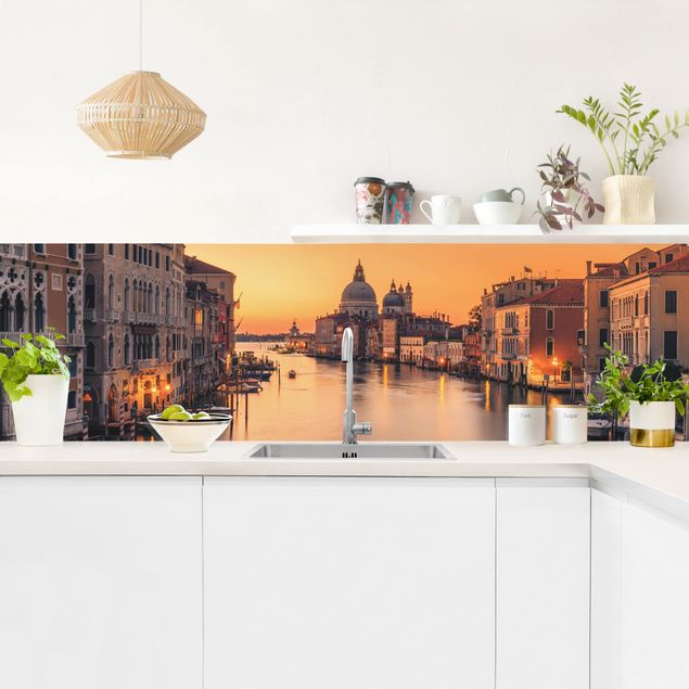 Salpicaderos de cocina arquitectura y skyline Golden Venice