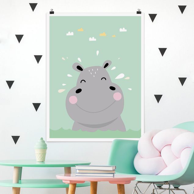 Decoración habitación infantil The Happiest Hippo