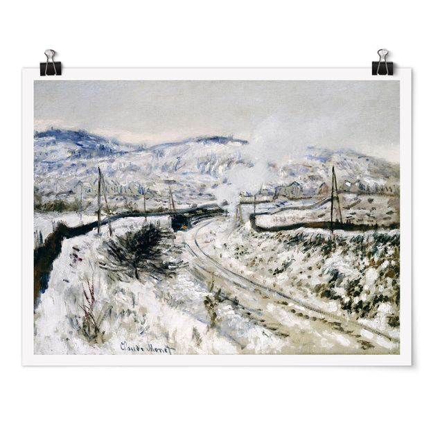 Estilos artísticos Claude Monet - Train In The Snow At Argenteuil