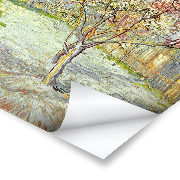Cuadros árboles Vincent van Gogh - Flowering Peach Trees