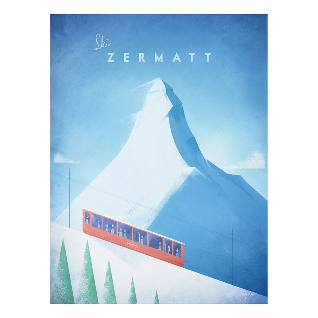 Cuadros de Suiza Travel Poster - Zermatt