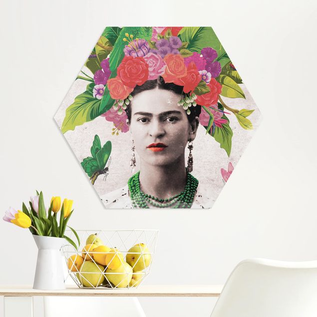 Decoración de cocinas Frida Kahlo - Flower Portrait