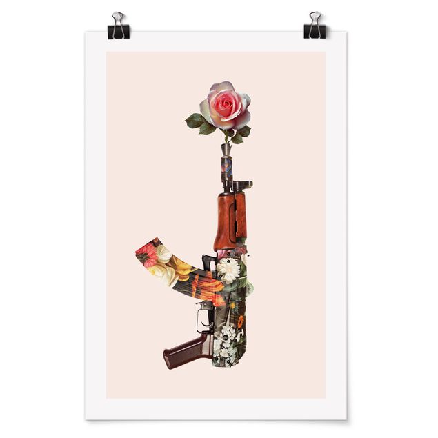 Póster de cuadros famosos Weapon With Rose