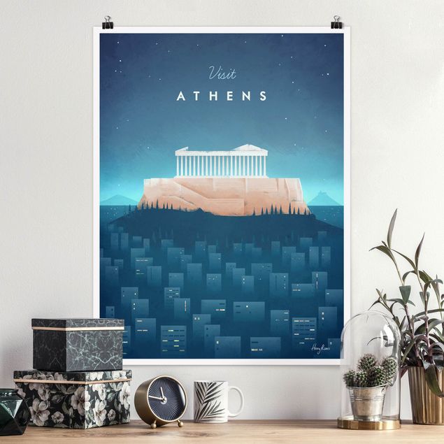 Decoración en la cocina Travel Poster - Athens