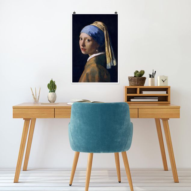 Cuadros famosos Jan Vermeer Van Delft - Girl With A Pearl Earring