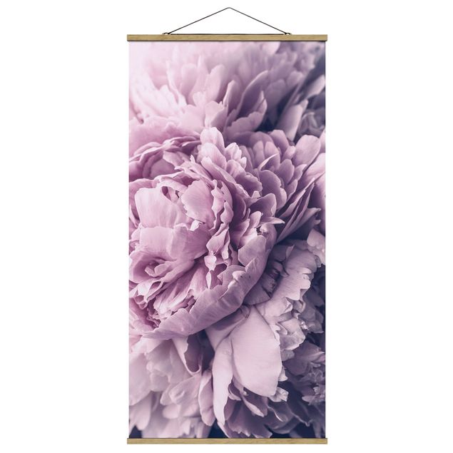 Cuadros románticos para dormitorios Purple Peony Blossoms