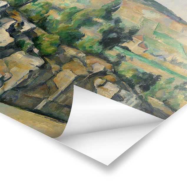 Póster cuadros famosos Paul Cézanne - Hillside In Provence