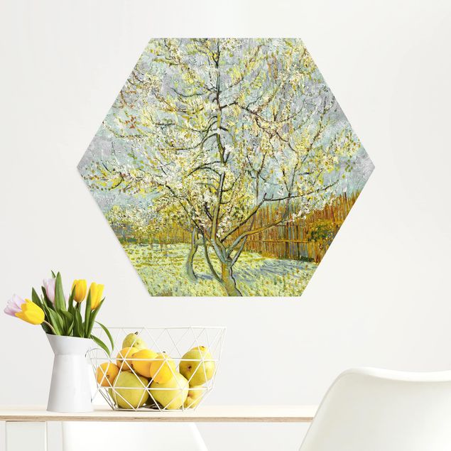 Cuadros impresionistas Vincent van Gogh - Flowering Peach Tree