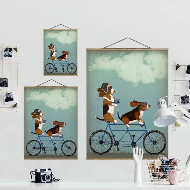 Cuadros animales Cycling - Bassets Tandem
